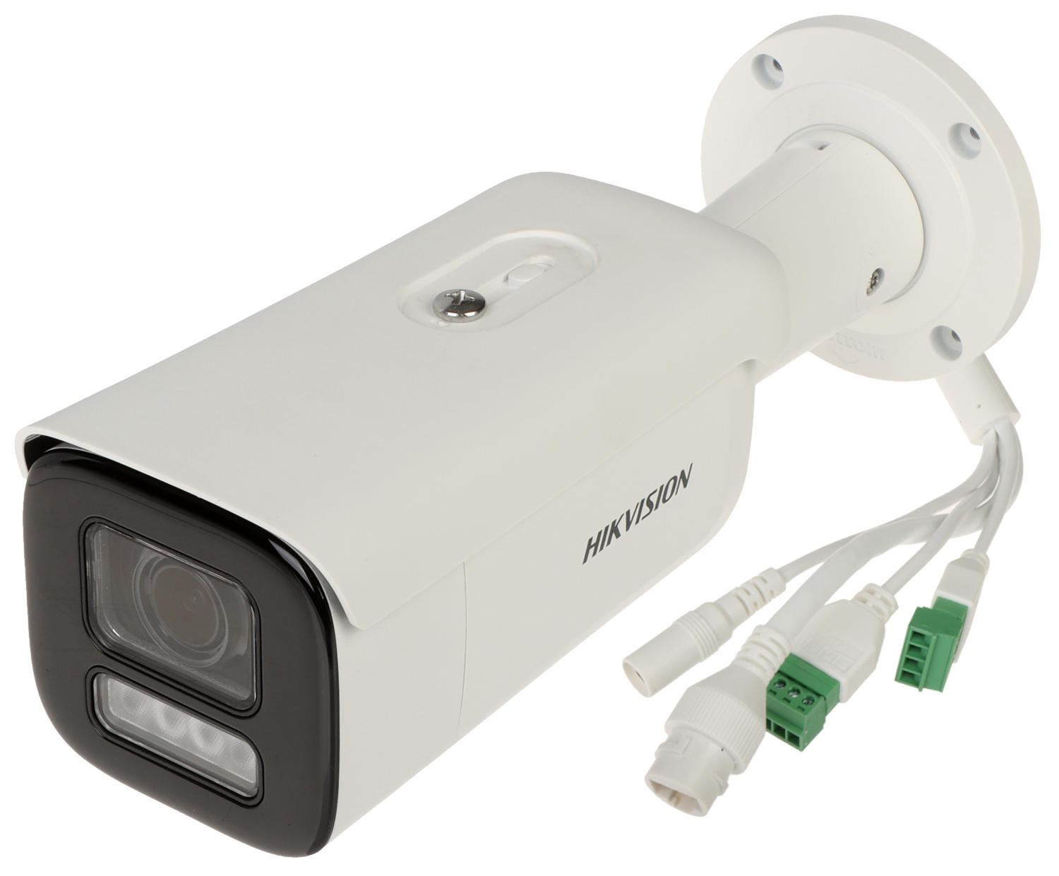 [Dual Light + 2 Micrófonos Integrados] Bala IP 8 Megapixel (4K) / Lente Mot. 2.8 a 12 mm / 60 mts Luz Blanca + 60 mts IR / ACUSENSE / Exterior IP67 / IK10 / WDR 120 dB / PoE+ / ONVIF / Alarmas I/O / Micro SD / Metal / ACUSEARCH