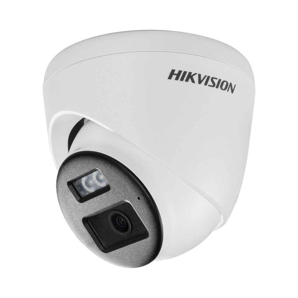 Domo Audio Bidireccional + Dual Light + ColorVu] Domo TURBOHD 2 Megapixel (1080p) / Lente 2.8 mm / 40 mts IR EXIR + 40 mts Luz Blanca / Micrófono y Bocina Integrado / Exterior IP67 /